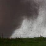 EF-5 Tornado rips through Moore, Oklahoma on May 20, 2013. This tornado was rated EF-5