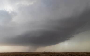 A supercell in the dust of western Kansas