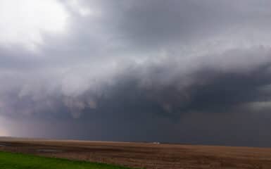 A derecho in South Dakota approaches my location northeast of Huron, SD on May 12, 2022