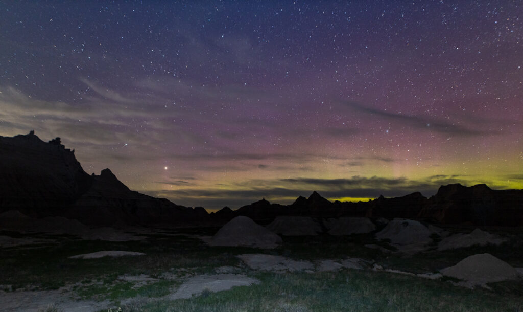 Auroras over Norbeck Pass