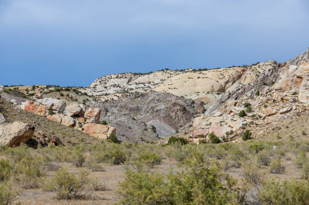 Looking towards the Dinosaur Quarry