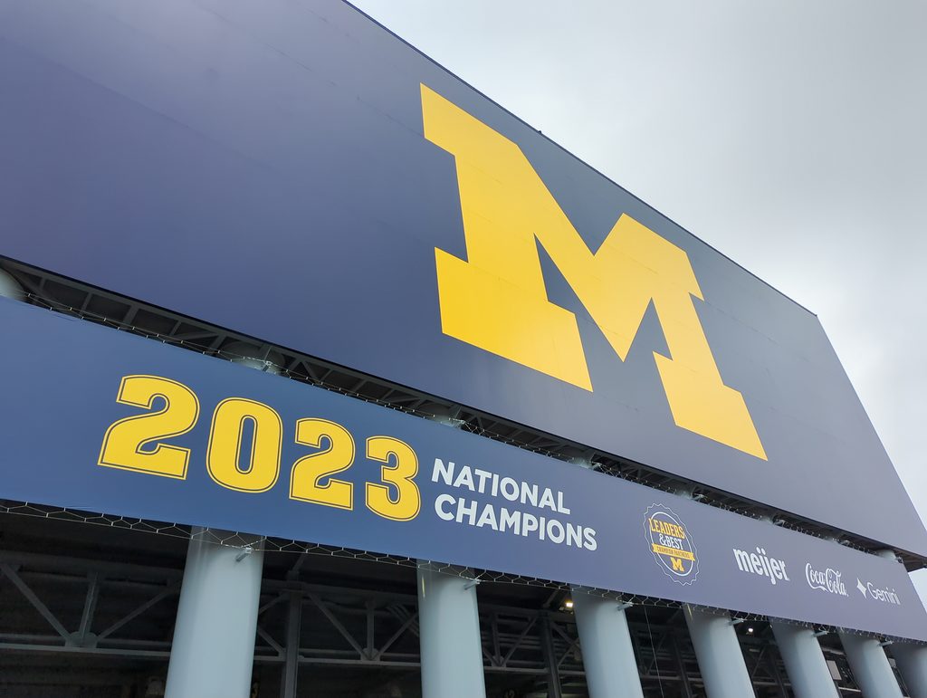 Michigan  Stadium home of the 2023 National Champions