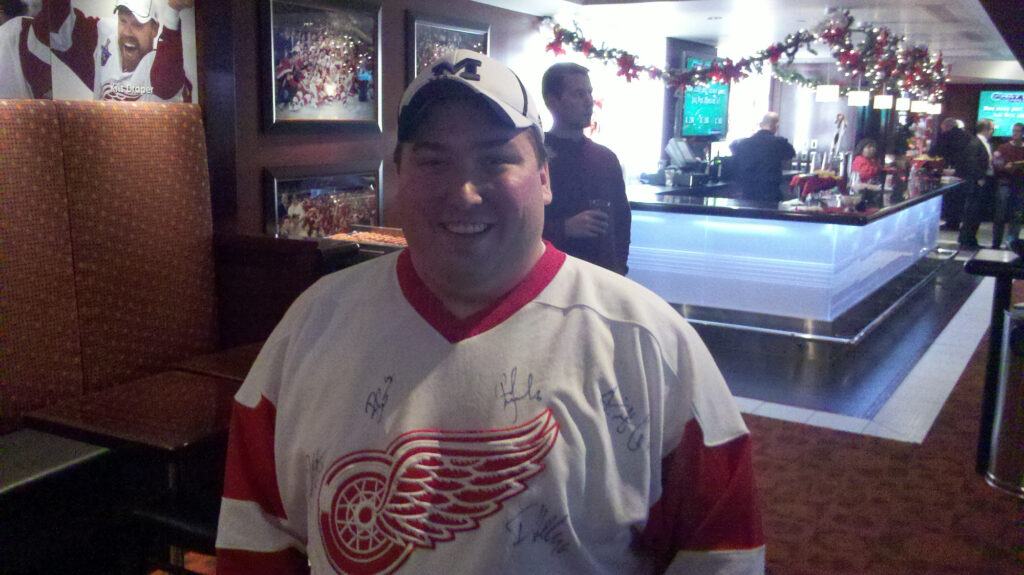 Me inside the Legends Club at Joe Louis Arena