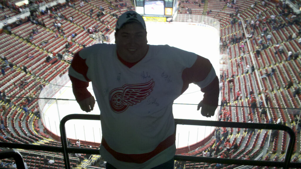 Me at Joe Louis Arena 2010-12-22