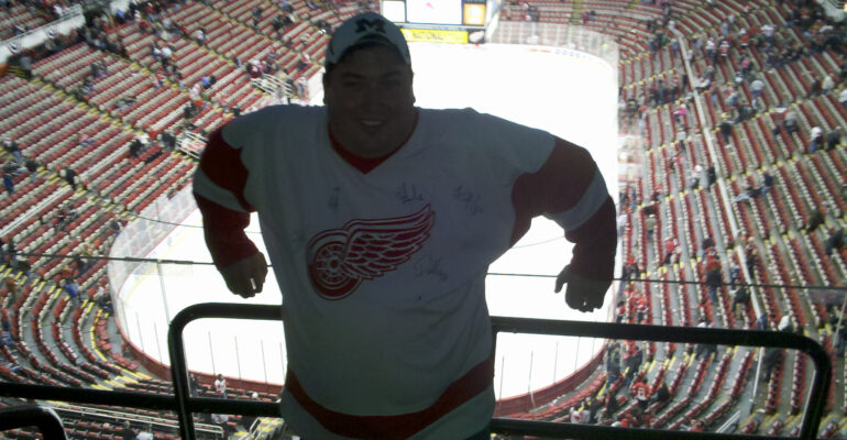 Me at Joe Louis Arena 2010-12-22